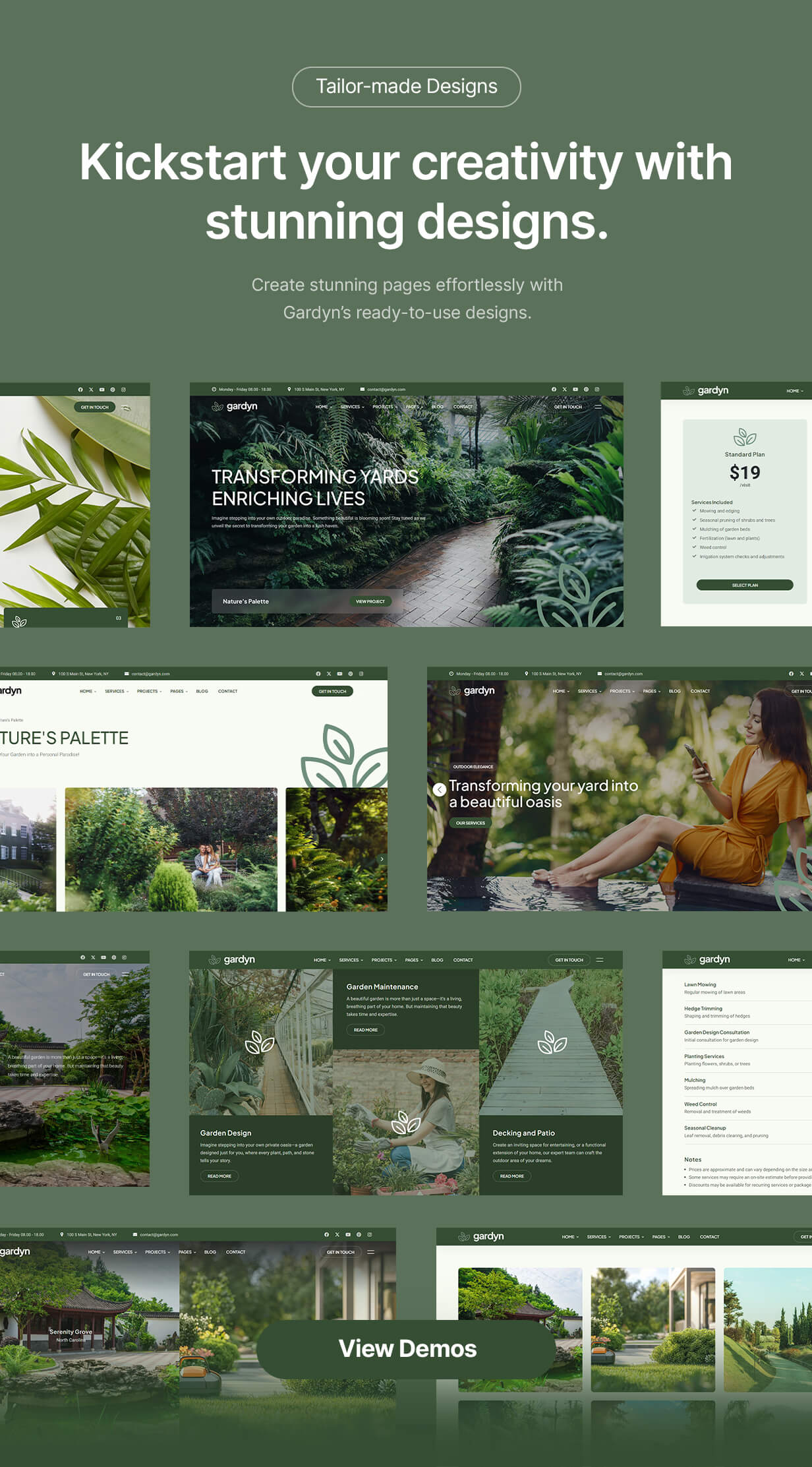 Garden, Landscape and Plant Shop Website Template - Gardyn - 3