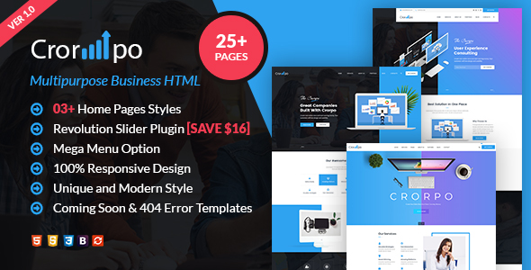 StepUp Multipurpose All in One PSD Template - 20