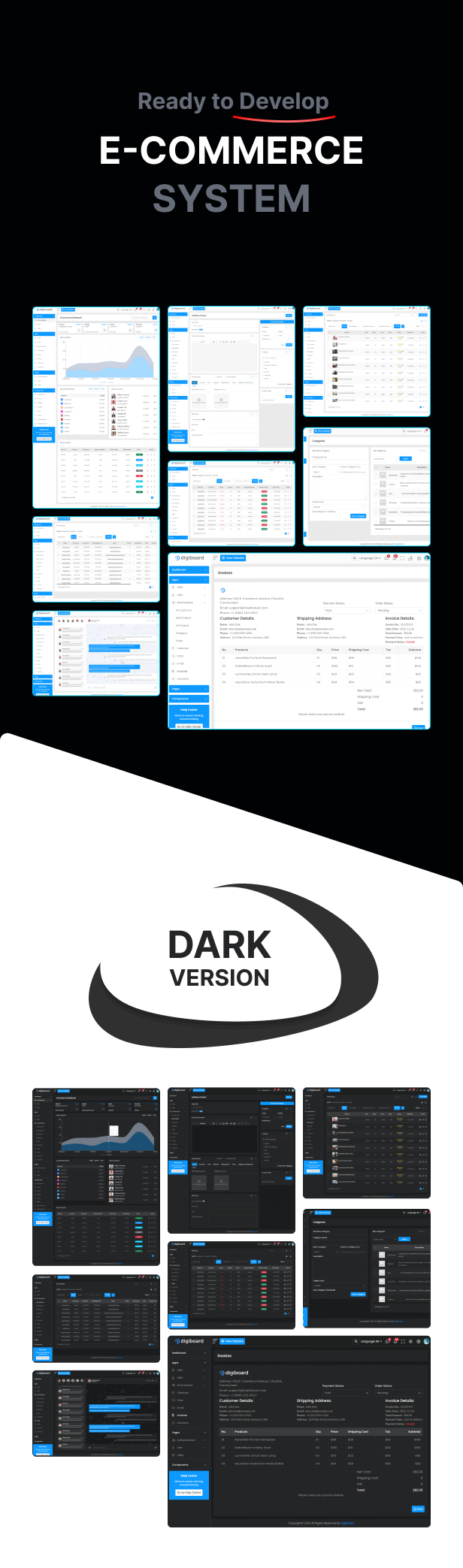 Digiboard - Multipurpose Admin Dashboard Template HTML + VueJs + Reactjs +Nextjs + Nuxtjs + Laravel - 18