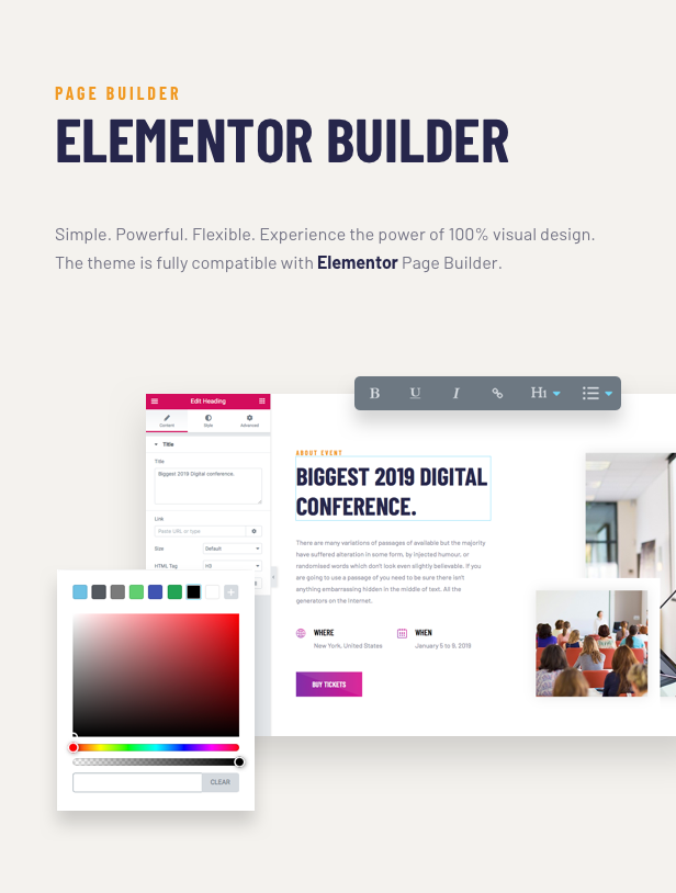 Voelas WordPress Theme - Elementor Page Builder