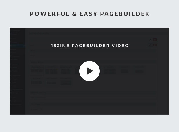 15Zine pagebuilder video