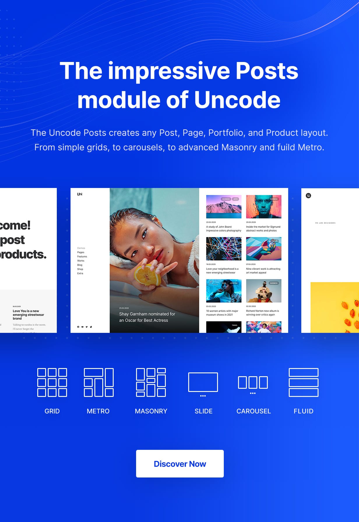Uncode - Creative Multiuse & WooCommerce WordPress Theme - Posts Module