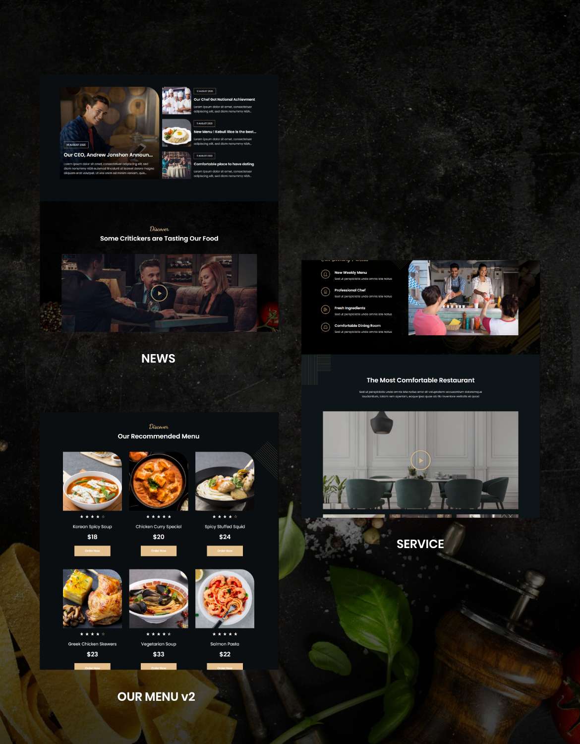 Lezzatos - Restaurant & Café Elementor Pro Template Kit - 4