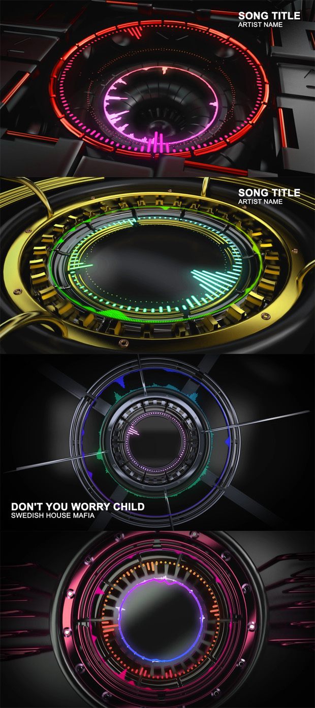 Real 3D Music Visualizer - 3