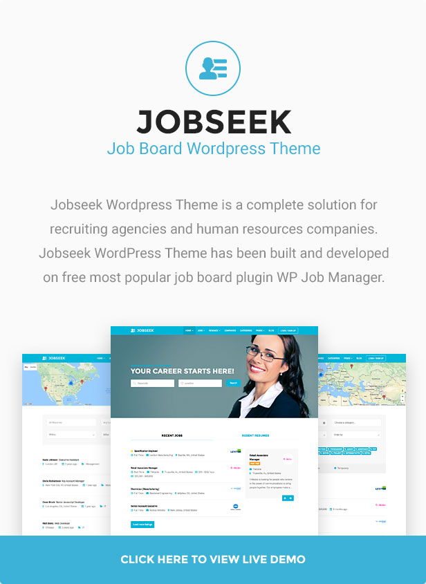 Tema WordPress do Jobseek Job Board