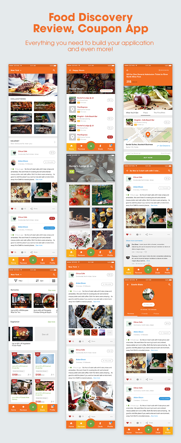 5Stars - Mobile UI KIT for Food & Beverage App Ecosystem - 2