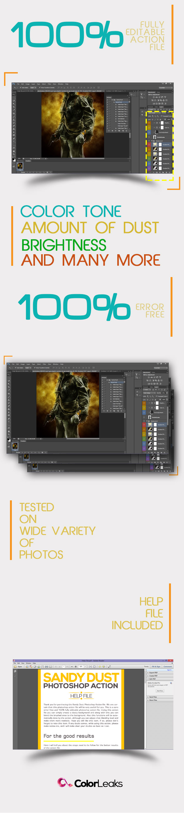 Sandy Dust Photoshop Action - 1
