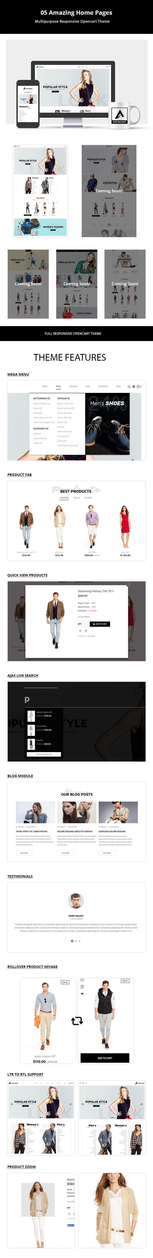 Apparel - Multipurpose Responsive Fashion Opencart 3.x Theme - 1