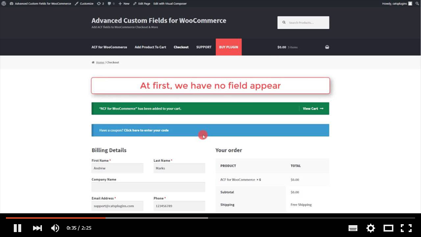 Advanced Custom Fields for WooCommerce - 13