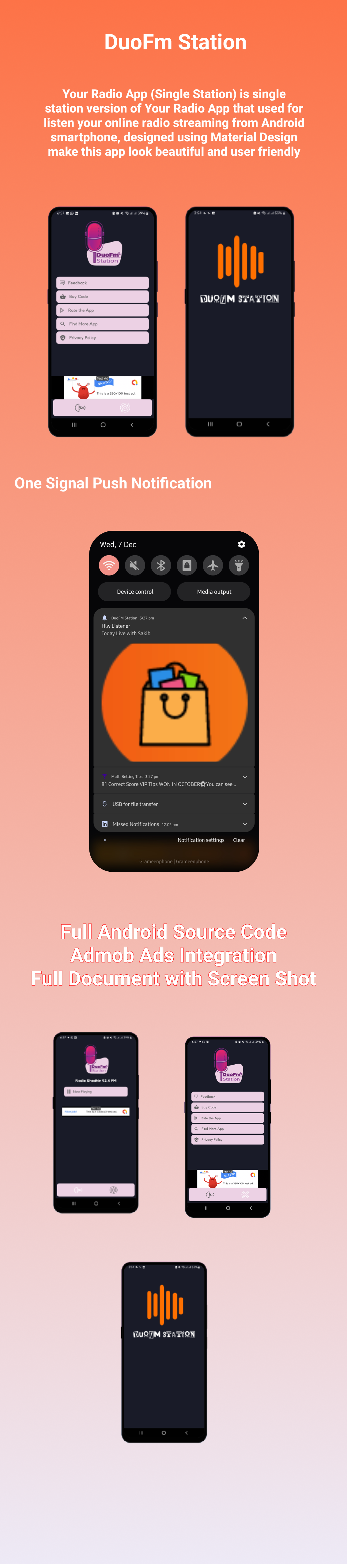 DuoFM Station|Single Station Radio with Google Ads - 1