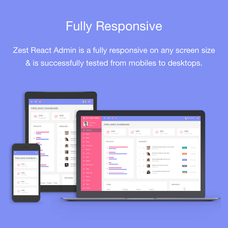 Zest: Multi-Concept React Admin Template - 2