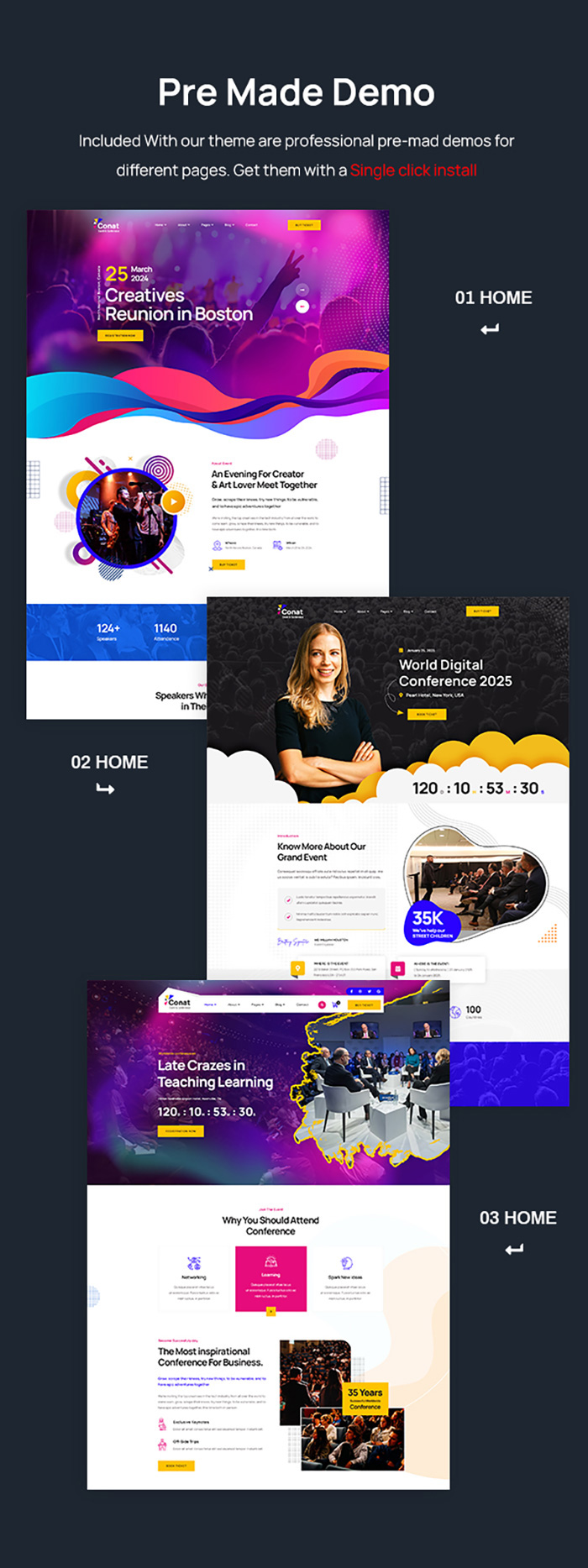 Conat – Event & Conference WordPress Theme