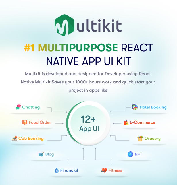 Multikit – React Native Multipurpose UI Kit | Ready to Use | Developer Friendly