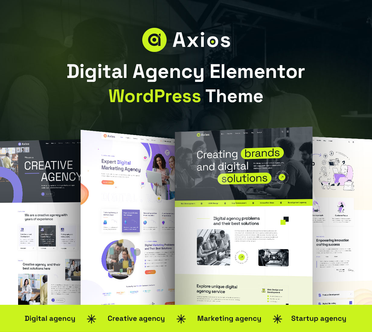 Axios - Digital Agency WordPress Theme