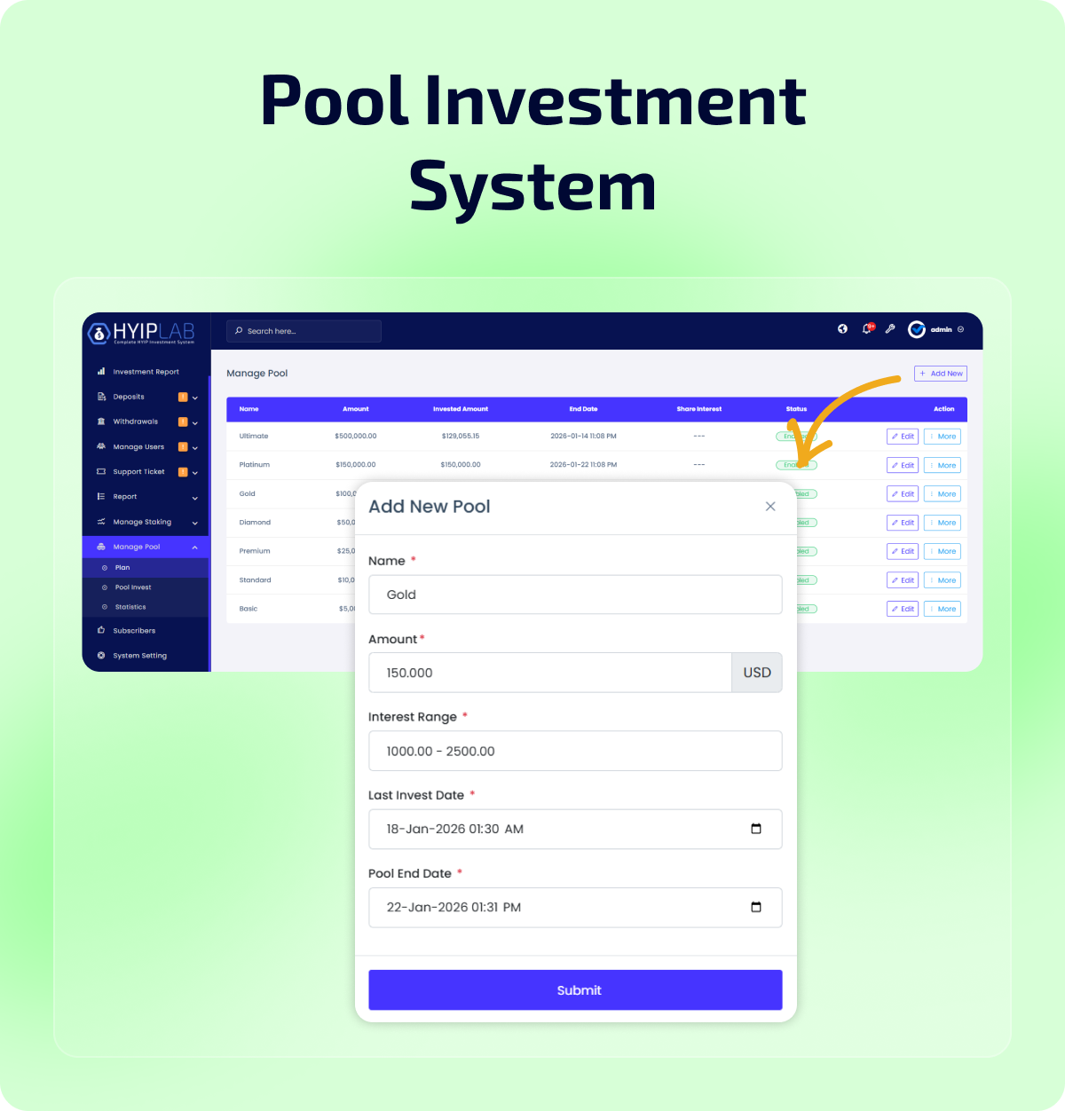 HYIPLAB - Complete HYIP Investment System - 16