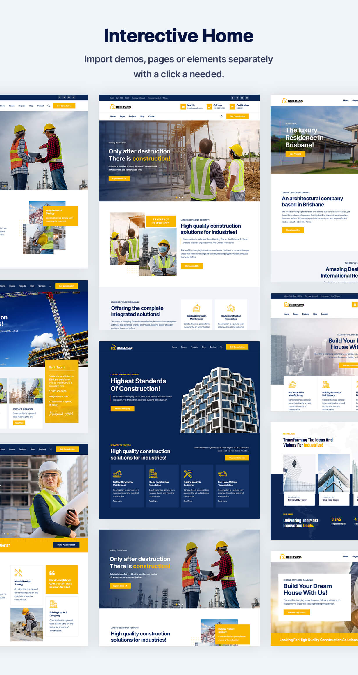 Buildico Construction and Building WordPress Theme