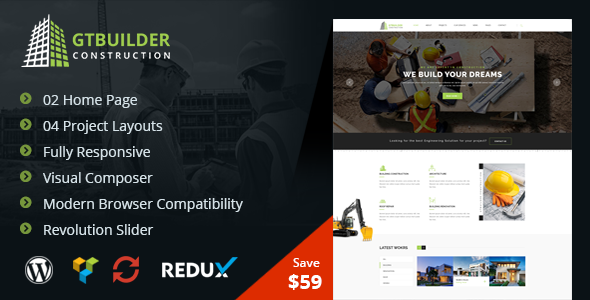 Construction WordPress Theme