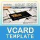 XML Cloud Vector VCard Template