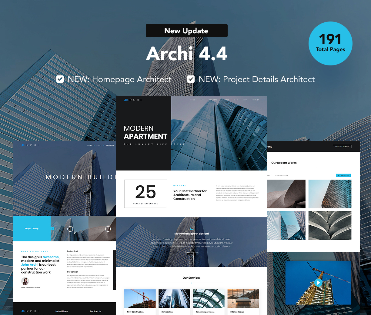 Archi - Interior Design & Multi-Purpose Website Template - 11