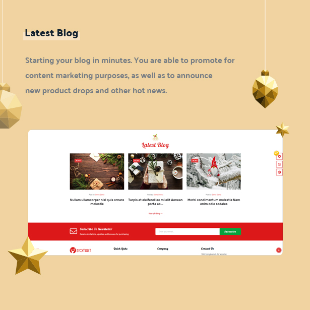 Leo Biomart Gifts Prestashop Theme For Christmas