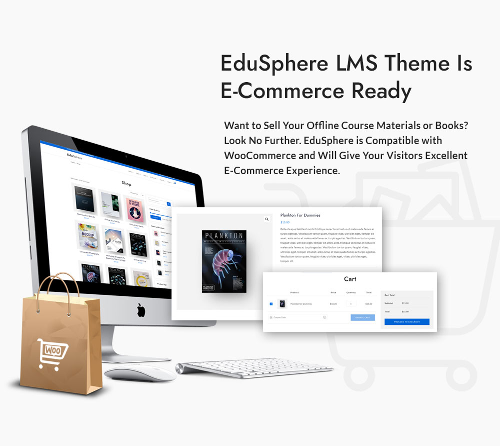 Edusphere LMS Theme is E-Commerce Ready