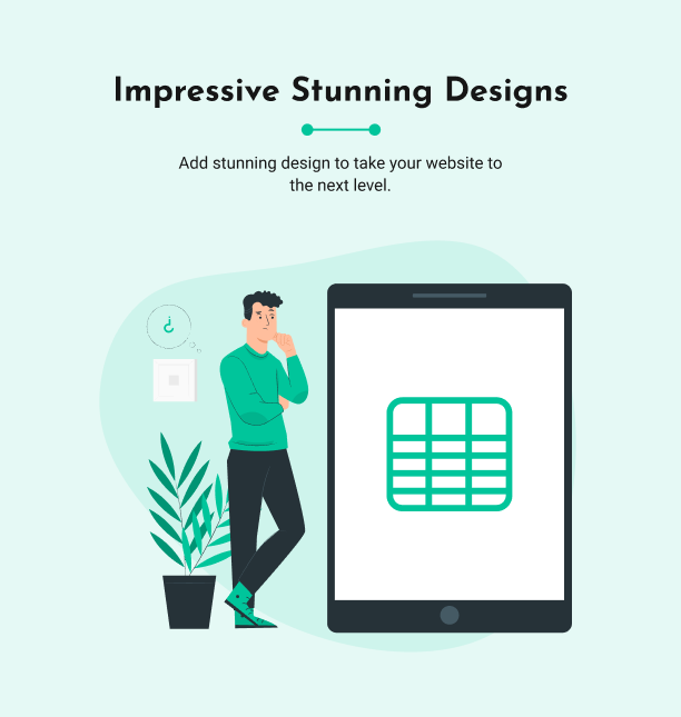 Design impressionante e deslumbrante - Datalentor