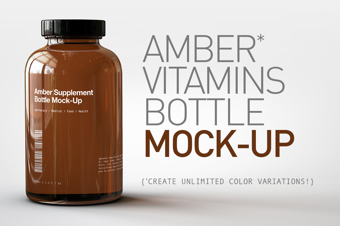 Amber Cosmetics Bottle Mock-Up