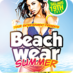 Beach Wear Party Flyer