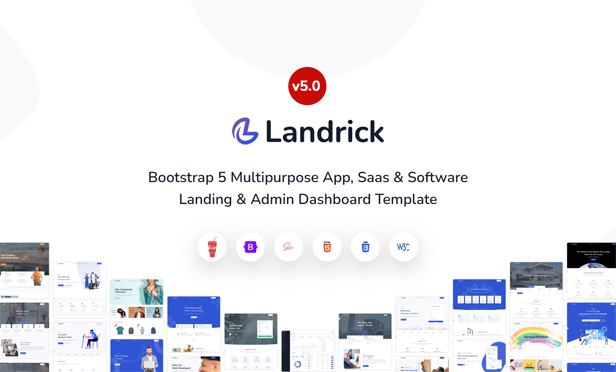 Landrick - Multipurpose App, Saas & Software Landing & Admin Dashboard Template (Bootstrap 5) - 3