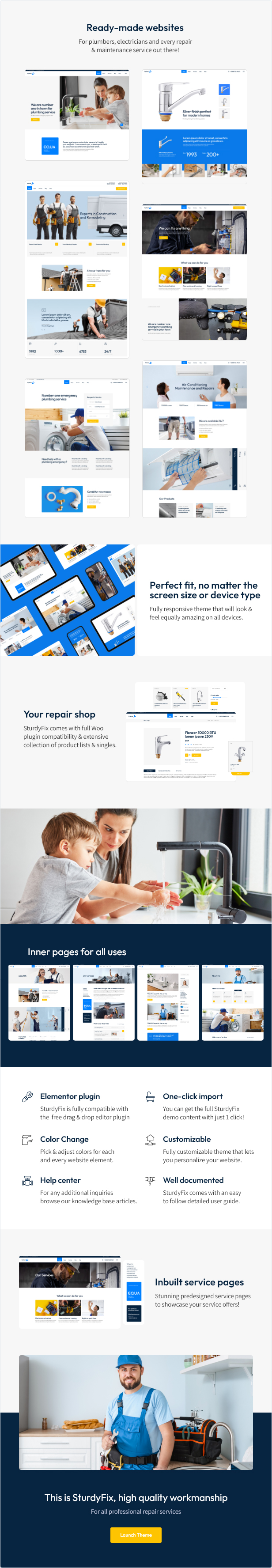 SturdyFix - Handyman and Maintenance Services Theme - 2