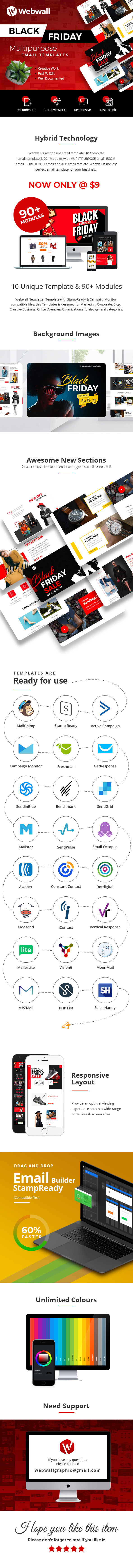 Webwall - Black Friday Template + StampReady & CampaignMonitor compatible files - 1