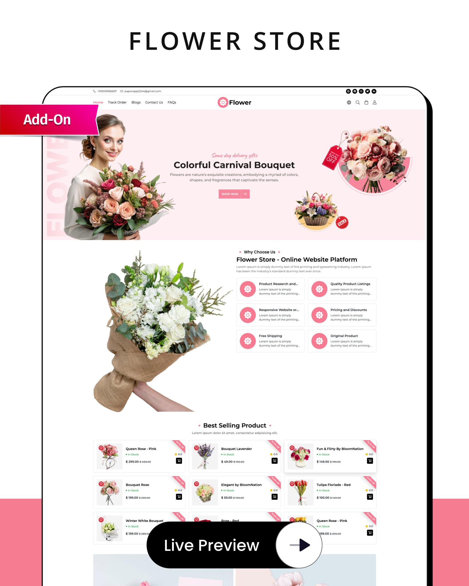 StoreMart SaaS - Online Product Selling SaaS Business Website Builder