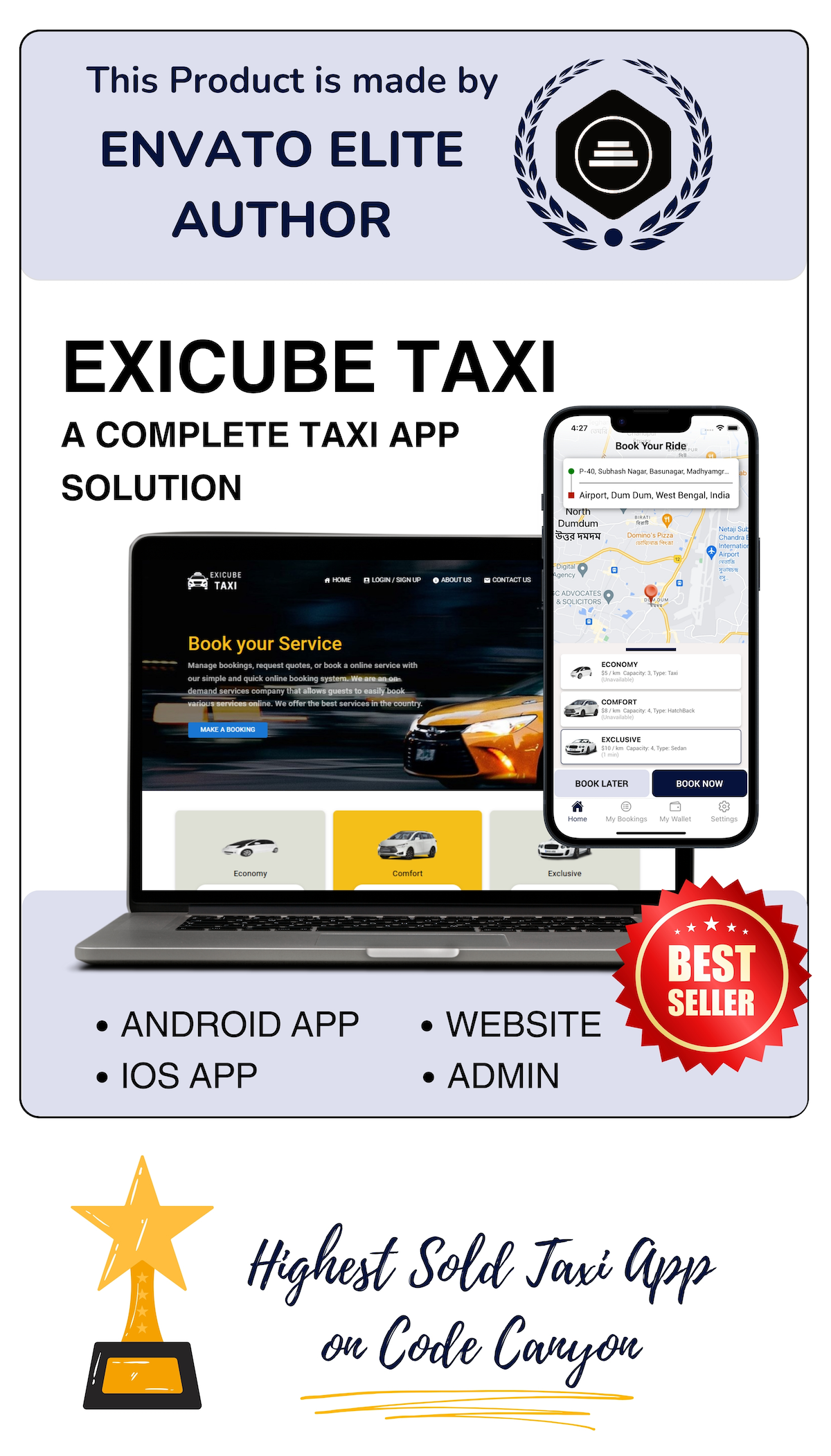 Exicube Taxi App - 1