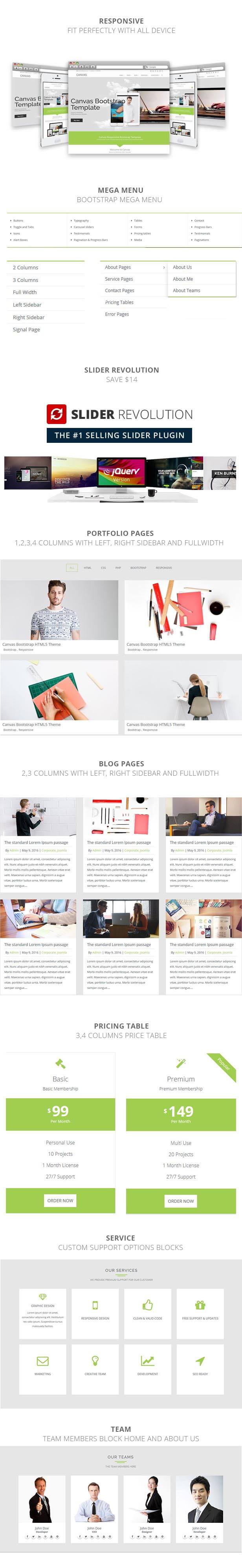 The Canvas Responsive HTML5 Template by craftdzine | ThemeForest