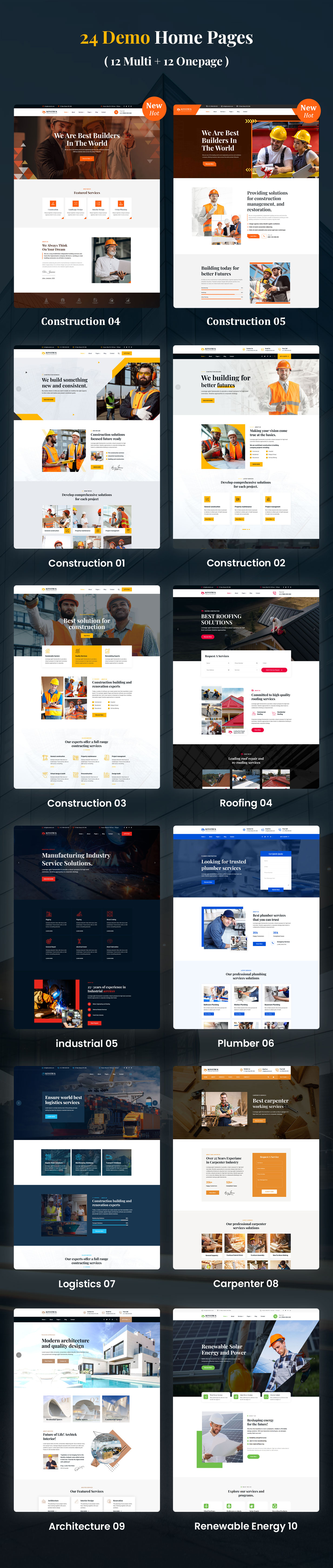 Konstruk - Construction Building WordPress Theme 