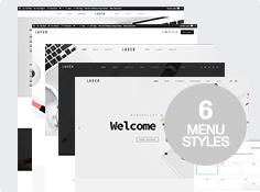6 estilos de menu