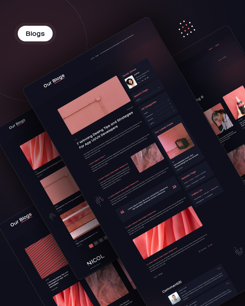 Nicol - Creative Agency Figma UI Kit - 7