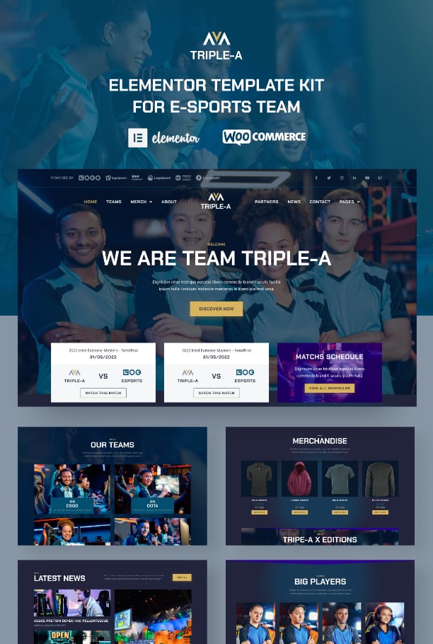 eSport team template