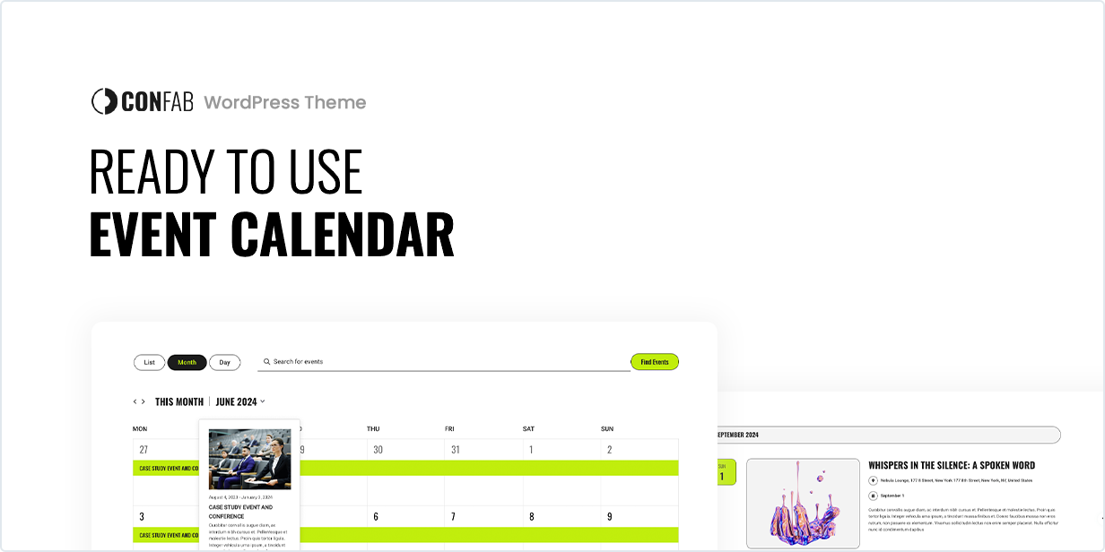Confab - Event Agency WordPress Theme