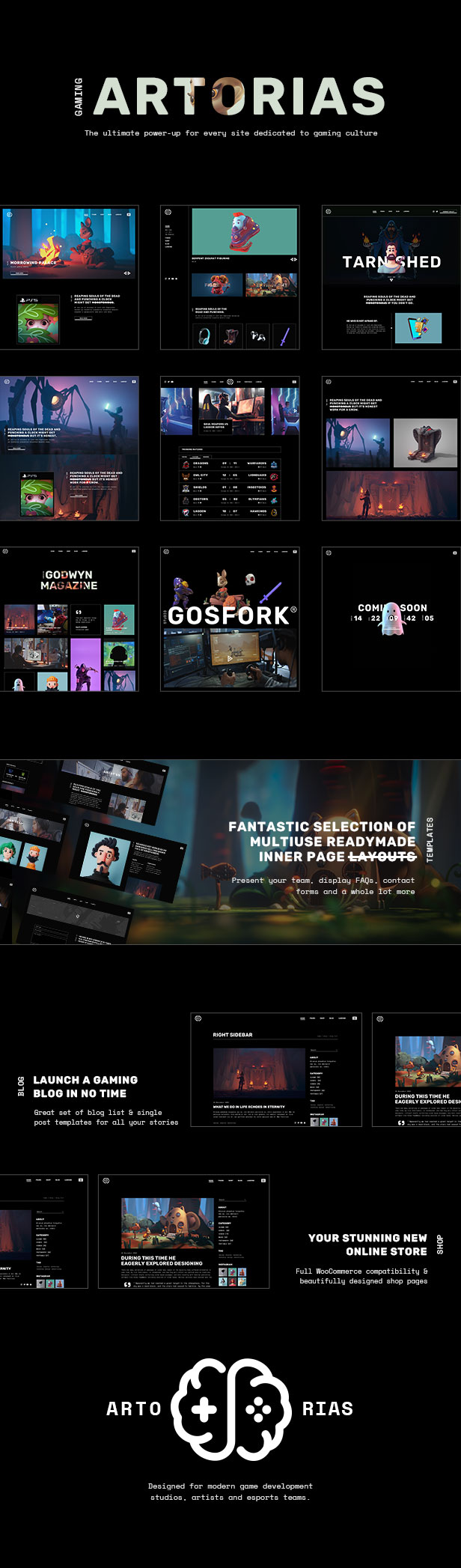 Artorias - Gaming and Esports WordPress Theme - 2