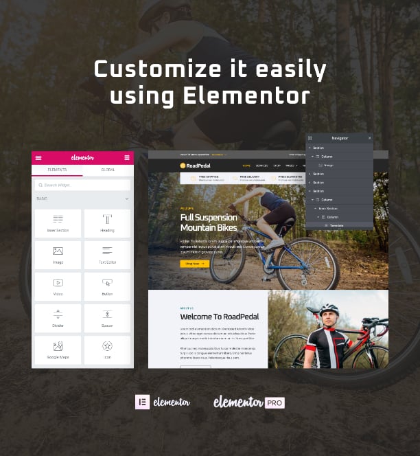Bicycle store website template