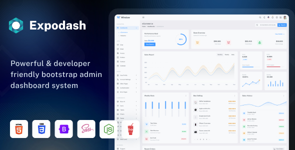 Expodash – Bootstrap 5 Admin Dashboard Template