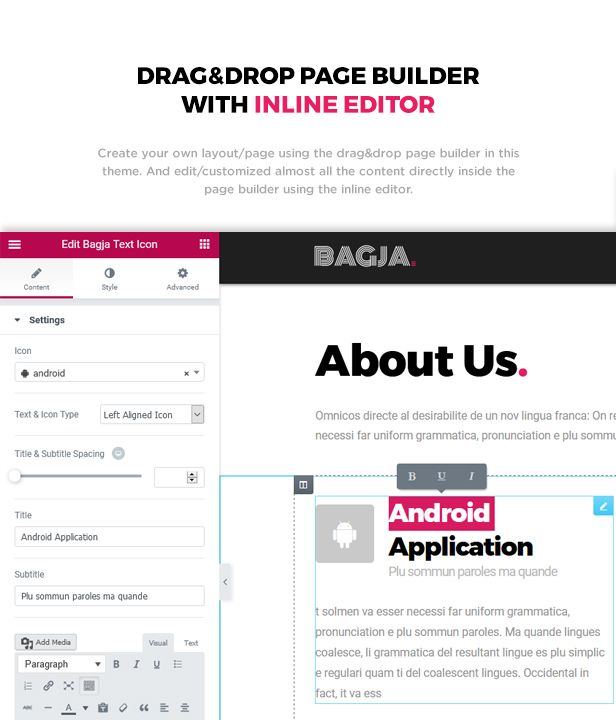 Bagja - Responsive Multi Concept & One Page Portfolio Theme - 3