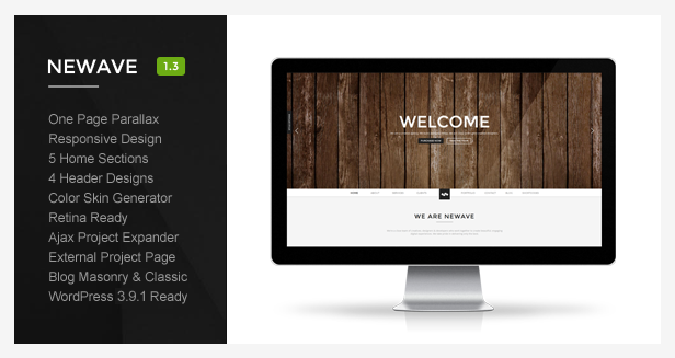 Newave - Wordpress Responsive One Page Parallax - Creative WordPress
