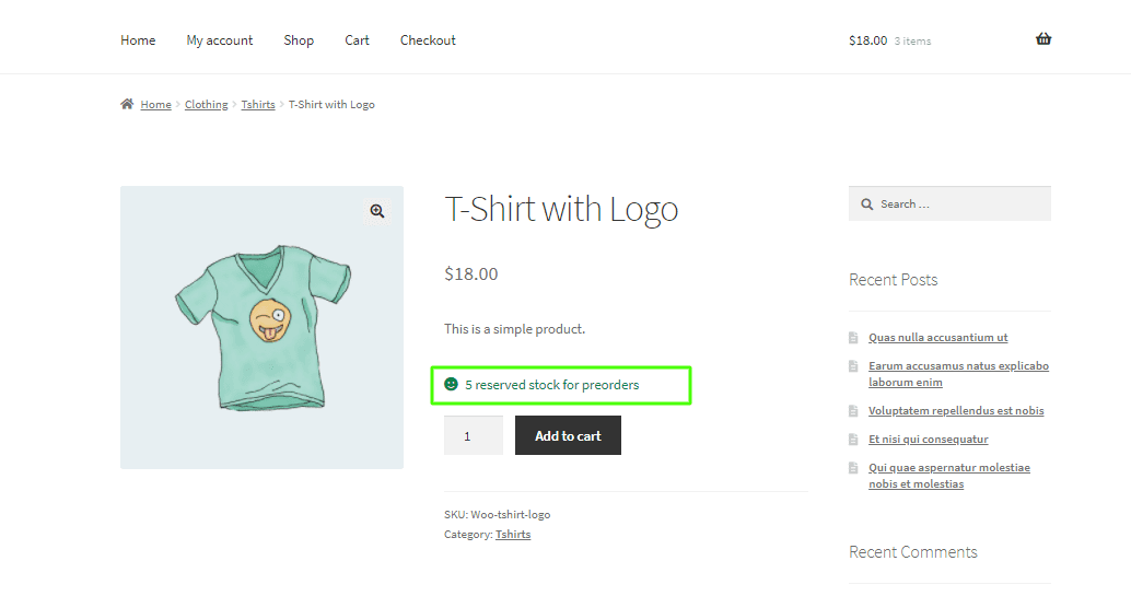 WooCommerce Pre Order - Reserved Stocks