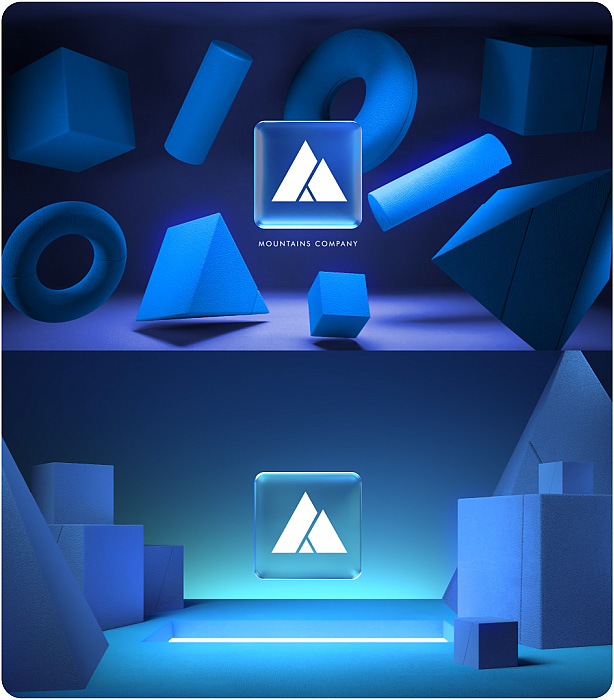 Gradient Glass Logo Reveal. 10 Ready Color Presets. - 6