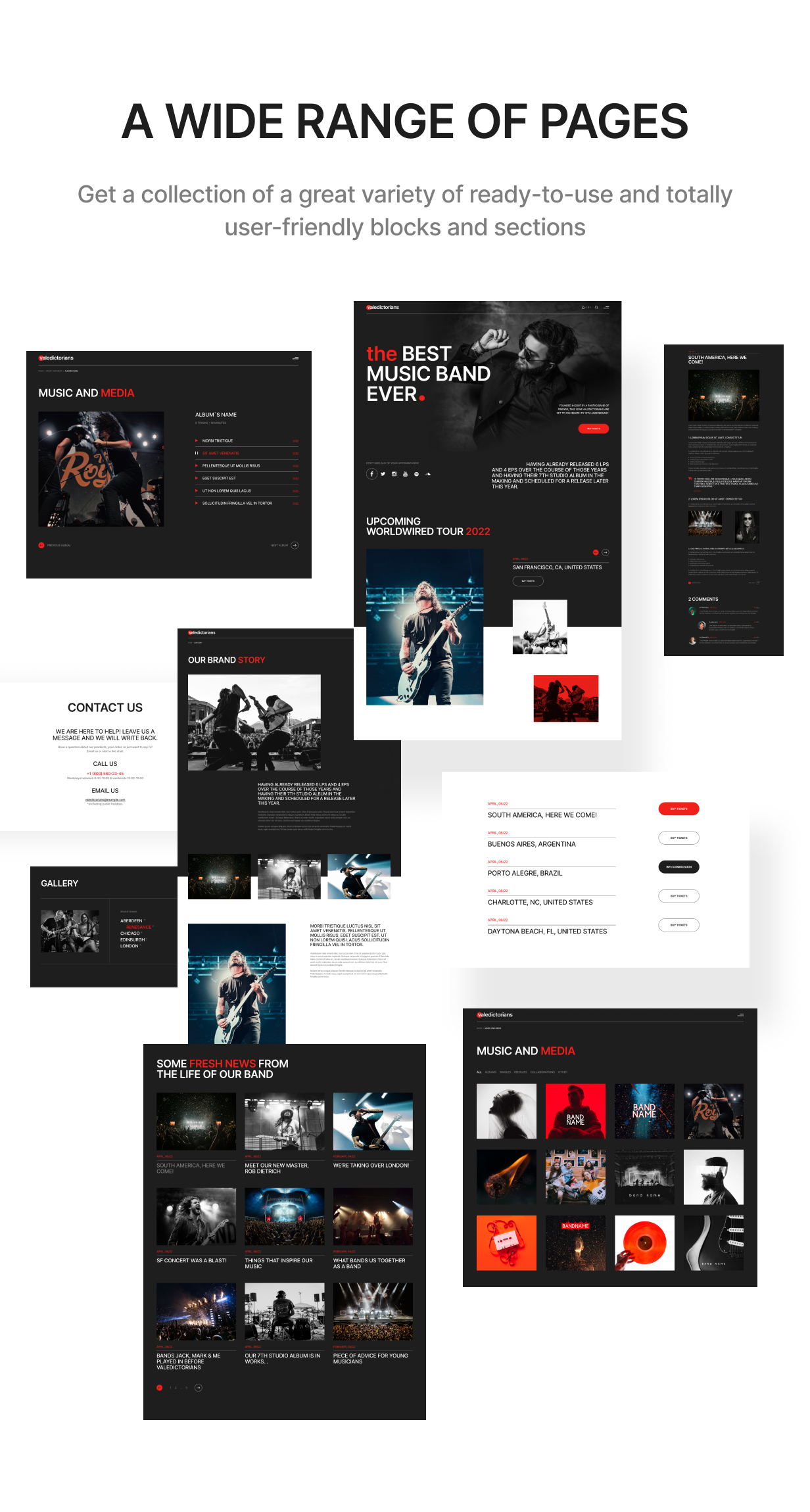 Valedictorians - Entertainment & Creative WordPress Theme