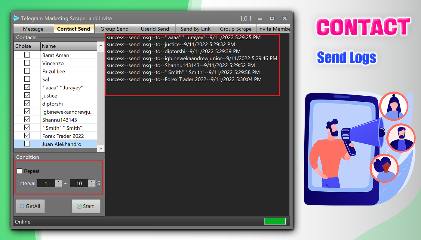 Telegram Marketing Scraper and Invite |Group|Channel|Users|Bulk Sender 5.0.1