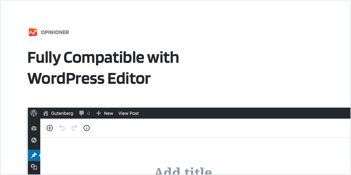 Fully Compatible with Gutenberg Editor