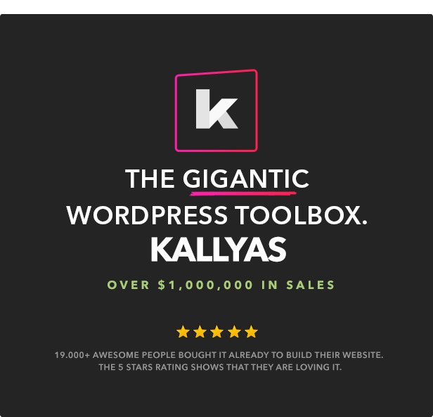 Kallyas the Gigantic Wordpress Toolbox